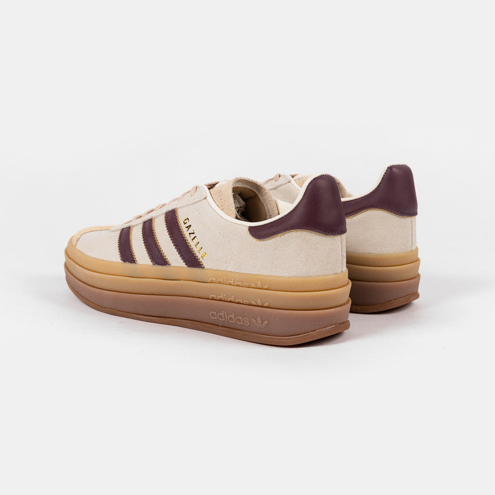 ADIDAS GAZELLE BOLD CREAM BURGUNDY JQ5127