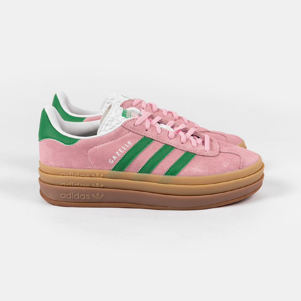 ADIDAS GAZELLE BOLD PINK GREEN WHITE IE0420