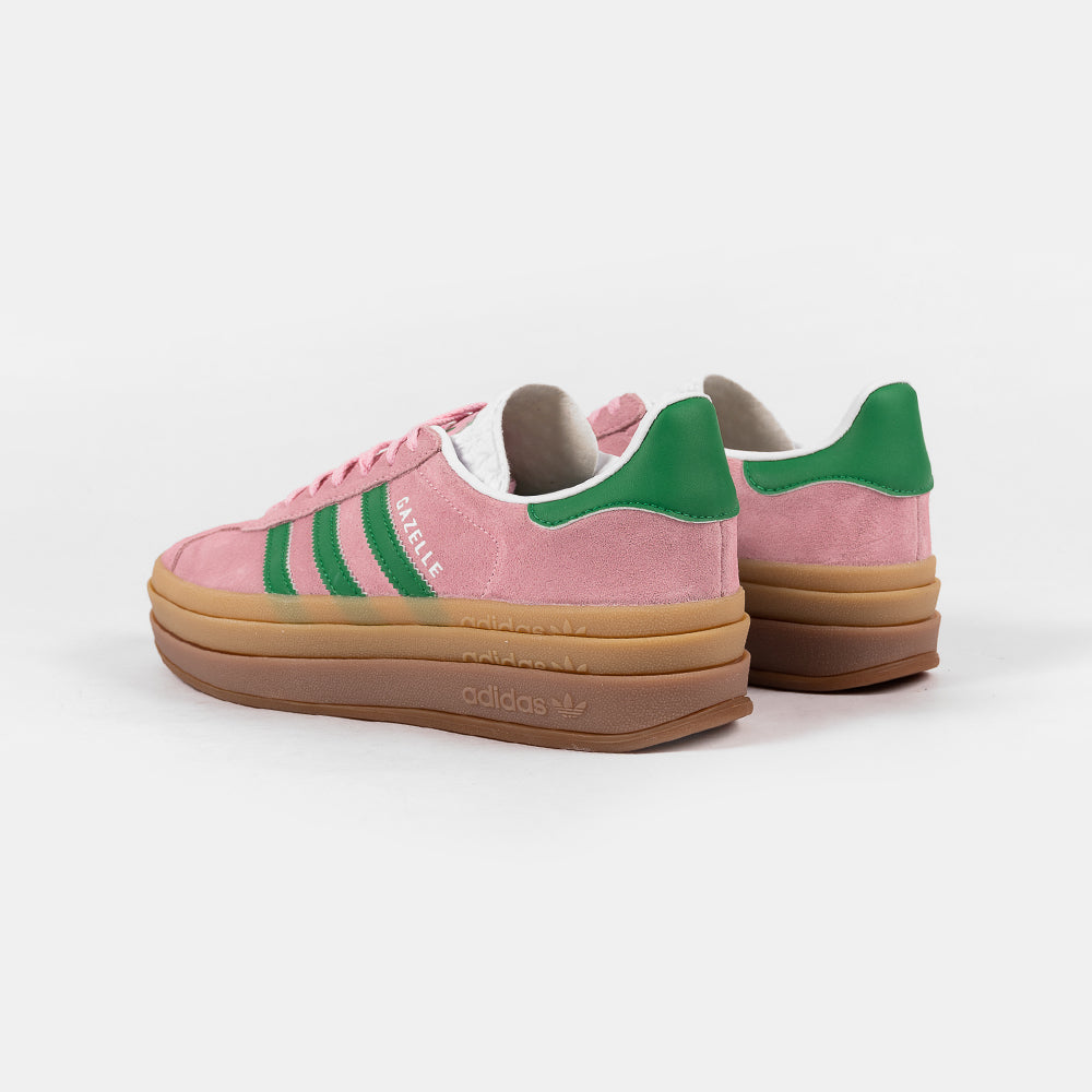 ADIDAS GAZELLE BOLD PINK GREEN WHITE IE0420