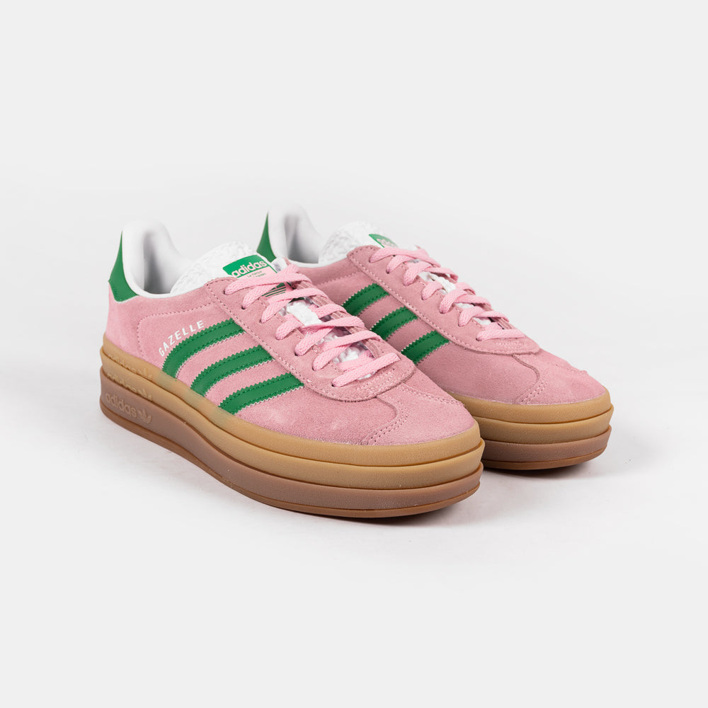 ADIDAS GAZELLE BOLD PINK GREEN WHITE IE0420