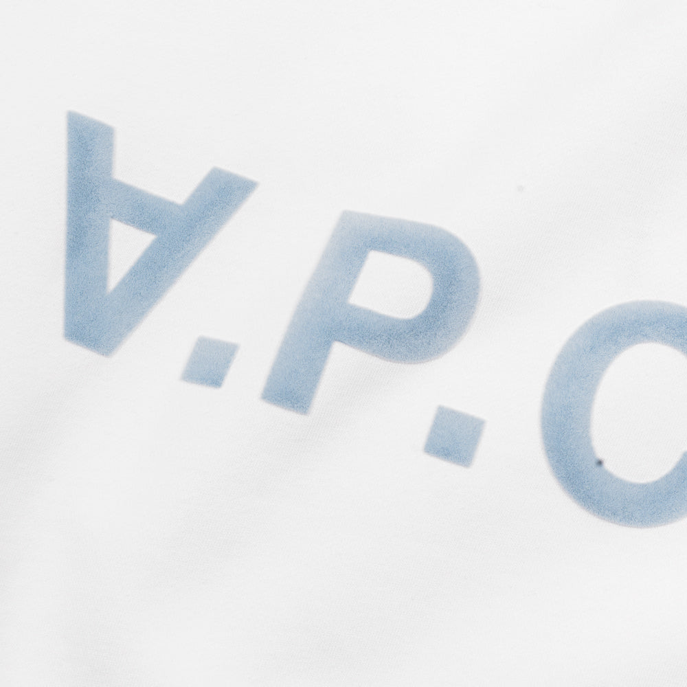 A.p.c. Hoodie Oversize Grand Vpc Blanc Bleu Cohbp-m27921