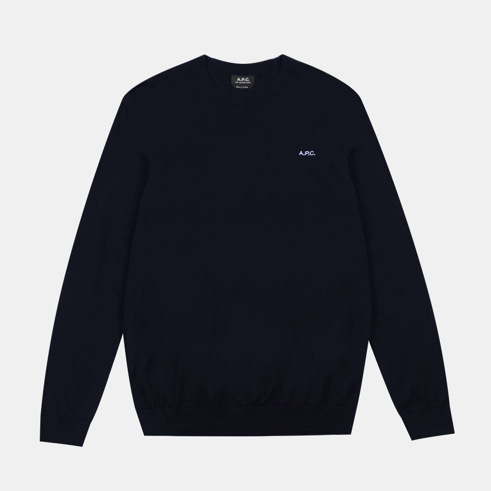 A.p.c. Pull Amir Dark Navy Blanc Cogdk-h23357