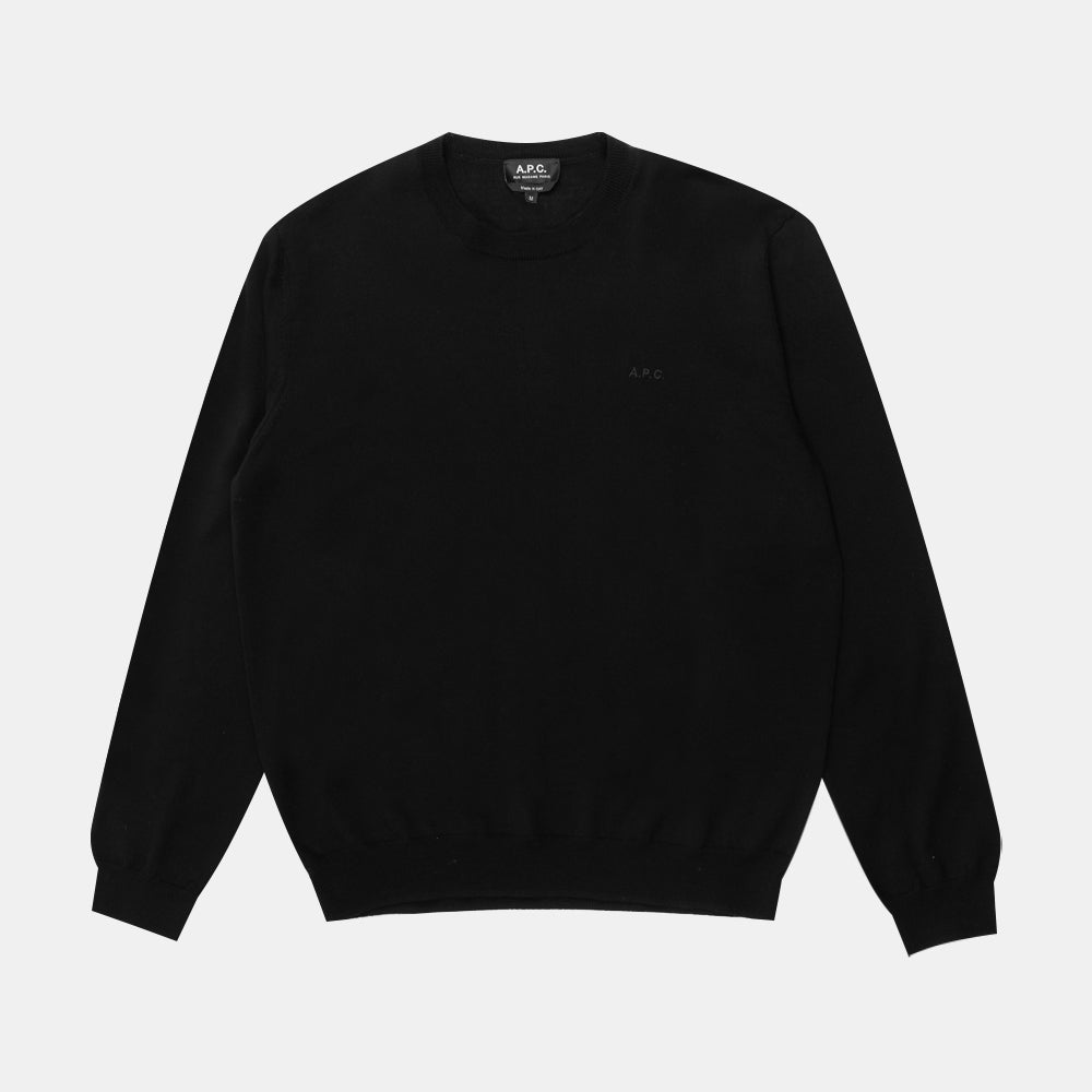 A.p.c. Pull Matt Logo Noir Wvawm-h23285-lzz