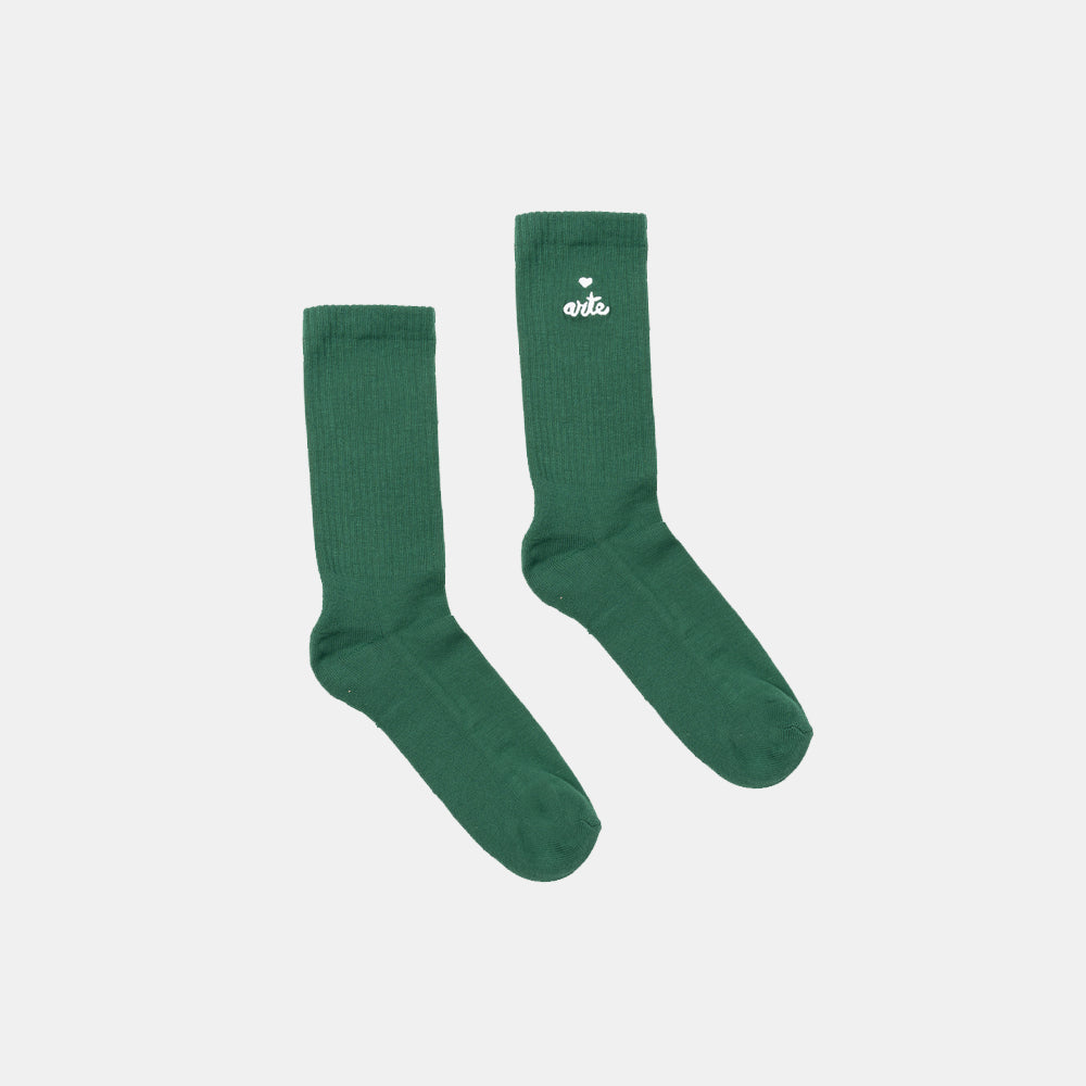 Arte Antwerp Socks Heart Logo Green Ss25-182m-300