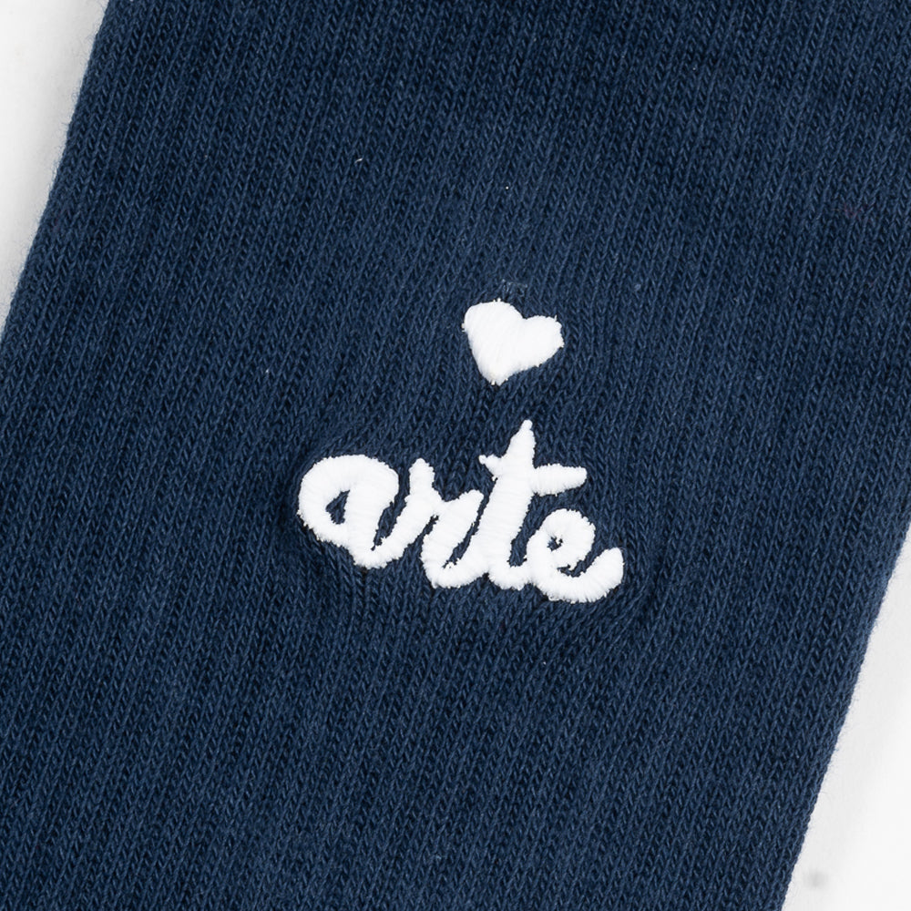 Arte Antwerp Socks Heart Logo Navy Ss25-182m-450