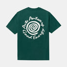 Arte Antwerp T-shirt Big Spiral Print Green Ss25-098t-300