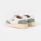 Autry Medalist Low Goat/Suede Wht/Mil Aulm-gs29