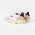 Autry Medalist Low Leat/Suede Wht/Blue Aulm-ls28