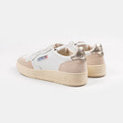 Autry Medalist Low Leat/Suede White/Gold Aulw-ll06