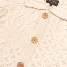 Beams+ Cardigan Alan Patchwork Off White 3815-0149