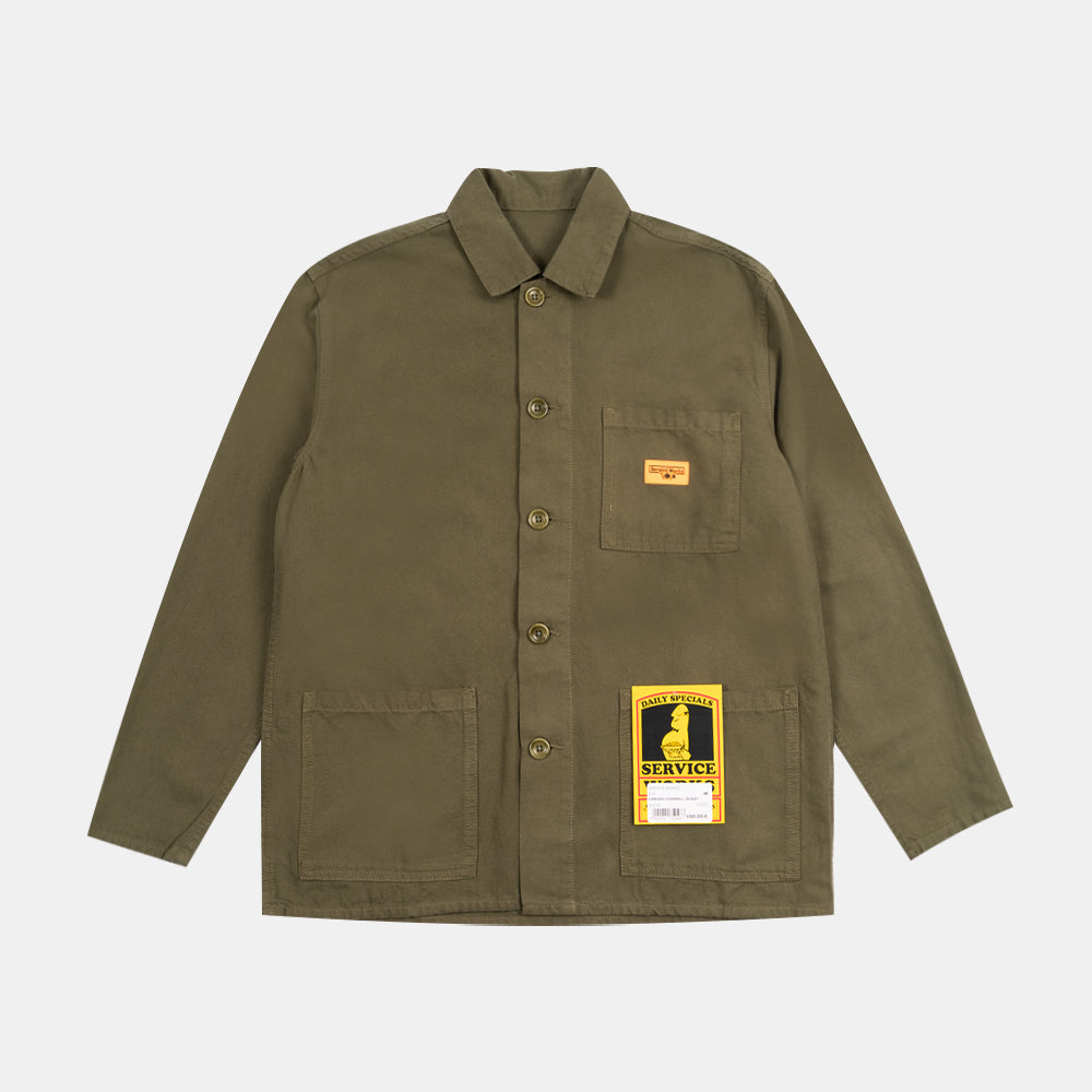 Service Works Canvas Coverall Jacket Olive 1041aw24