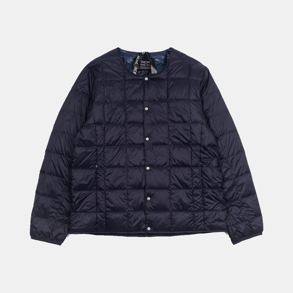 Taion Crew Neck Down Jkt Navy Taion-104