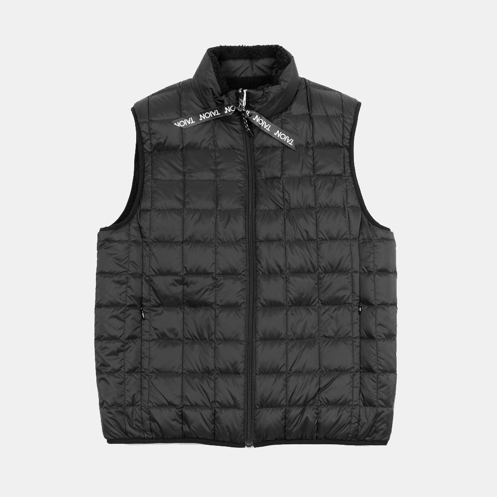 Taion Reversible Down Vest Black/Black Taion-r002mb